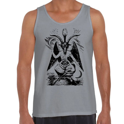 Goat Of Mendes Baphomet Pagan Men's Tank Vest Top M / Light Grey