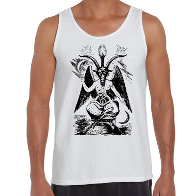 Goat Of Mendes Baphomet Pagan Men's Tank Vest Top M / White