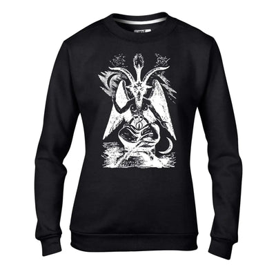 Goat of Mendes Baphomet Pagan Women's Sweatshirt Jumper L / Black
