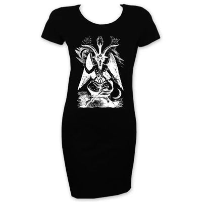 Goat Of Mendes Baphomet Short Sleeve T-Shirt Dress