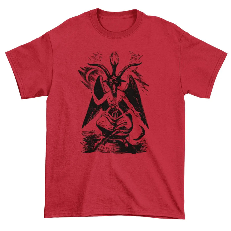 Goat Of Mendes T-Shirt - XL / Red - Mens T-Shirt