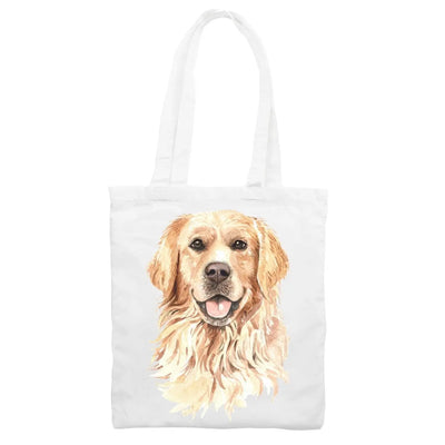 Golden Retriever Portrait Cute Dog Lovers Gift Tote Shoulder Shopping Bag