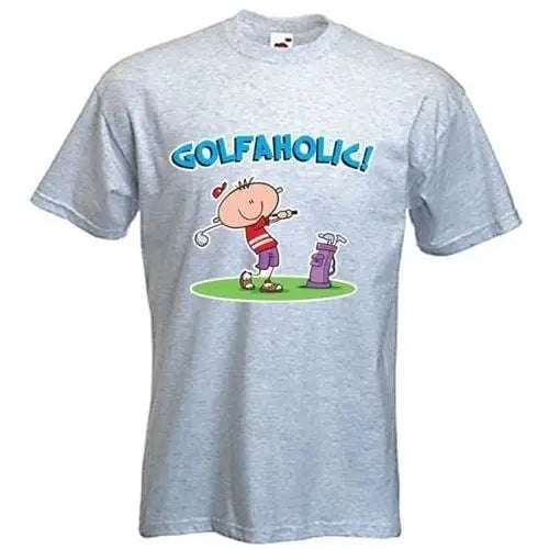 Golfaholic Mens T-Shirt 3XL / Light Grey
