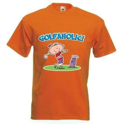 Golfaholic Mens T-Shirt 3XL / Orange