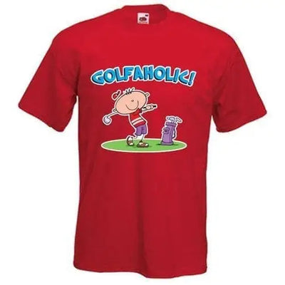 Golfaholic Mens T-Shirt 3XL / Red