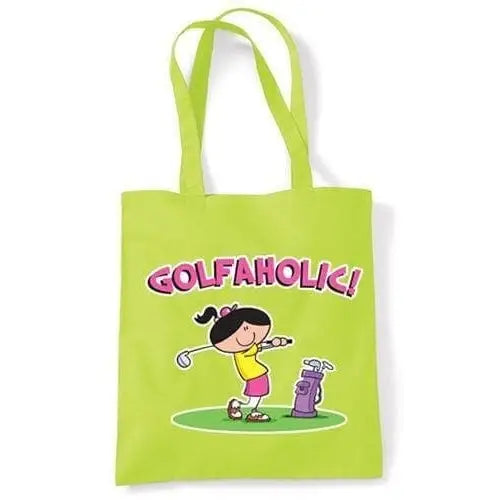 Golfaholic Shoulder Bag Lime Green