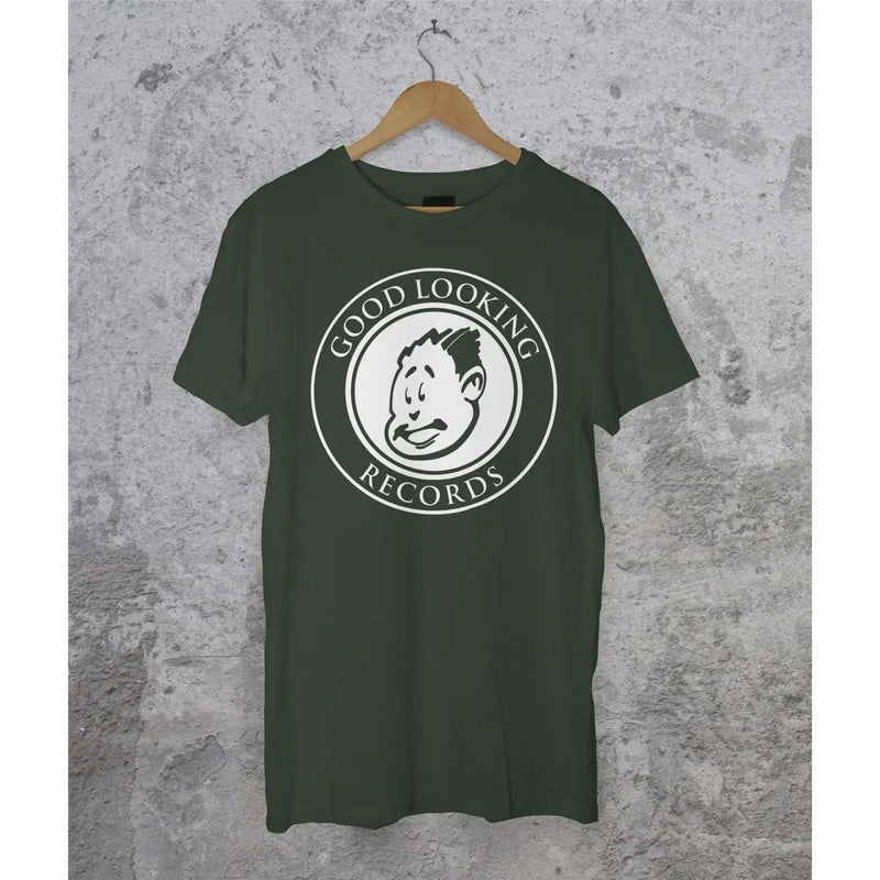 Good Looking Records T-Shirt - Jungle Drum n Bass LTJ Bukem Metalheadz L / Khaki