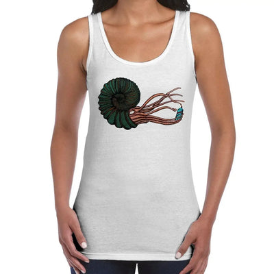 Graffiti Octopus With Spray Can Women's Tank Vest Top L