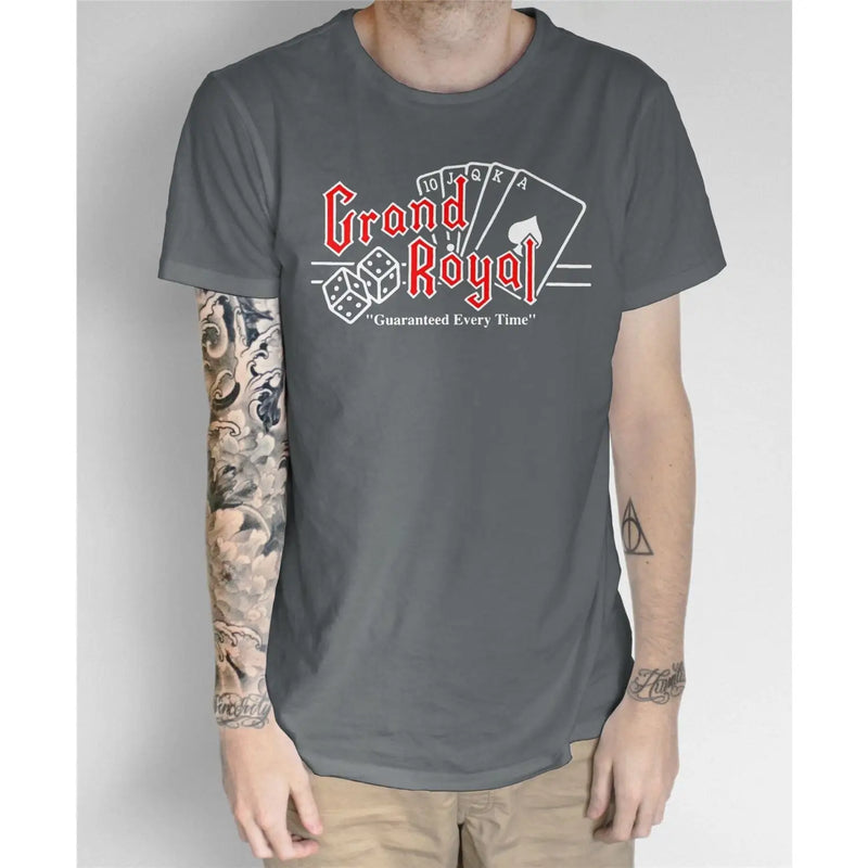 Grand Royal Records T Shirt - S / Charcoal - Mens T-Shirt