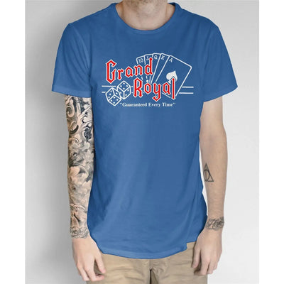 Grand Royal Records T Shirt - XL / Royal Blue - Mens T-Shirt