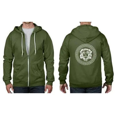 Green Man Full Zip Hoodie