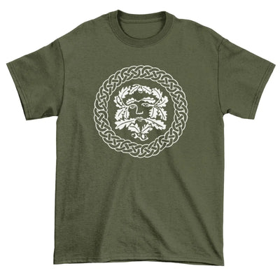 Green Man T-Shirt - XL / Khaki - Mens T-Shirt