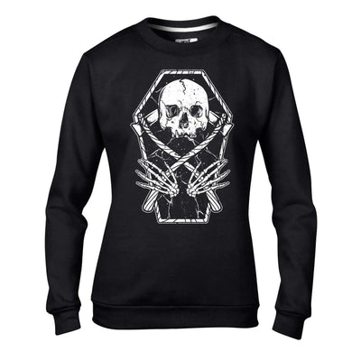 Grim Reaper Coffin Women's Sweatshirt Jumper S / Black