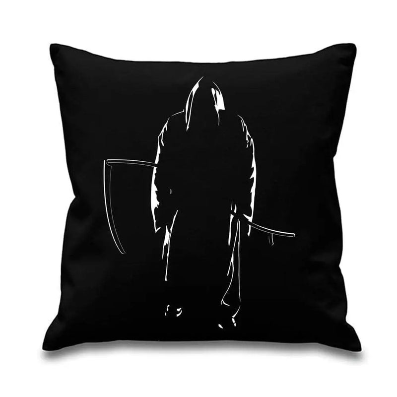 Grim Reaper Scythe Of Death Cushion