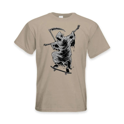 Grim Reaper Skateboarder Men's T-Shirt S / Khaki