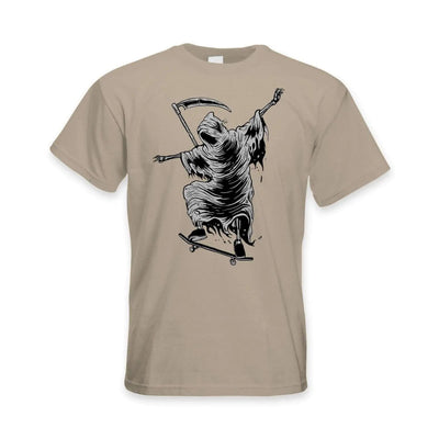 Grim Reaper Skateboarder Men's T-Shirt S / Khaki