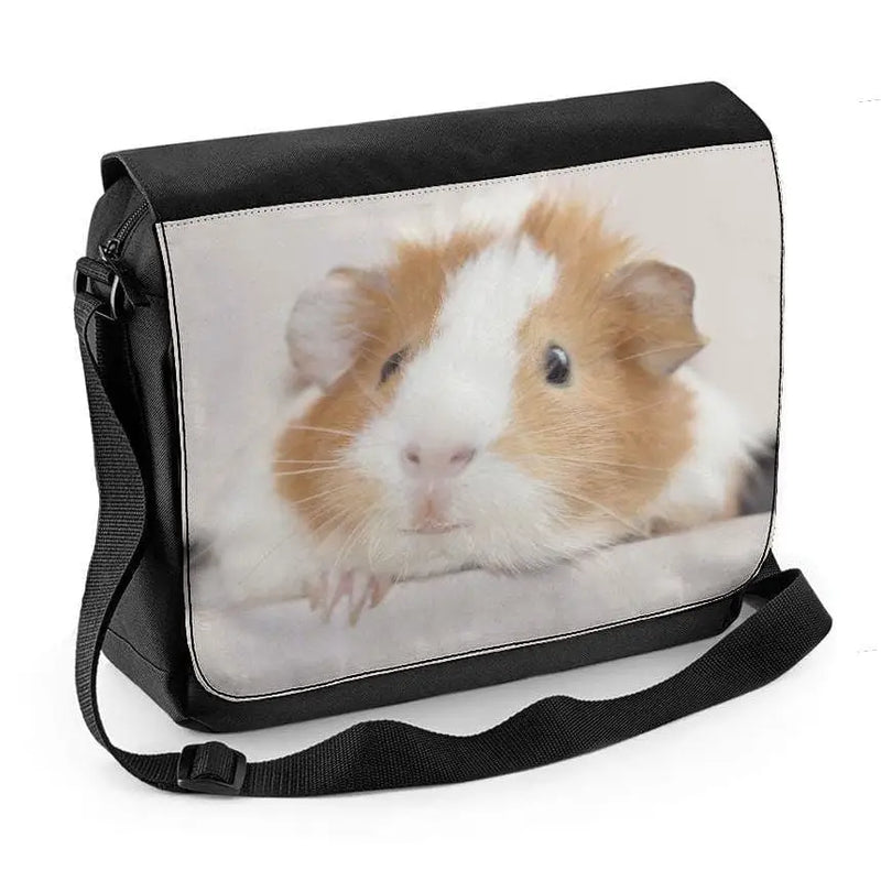 Guinea Pig Face Laptop Messenger Bag