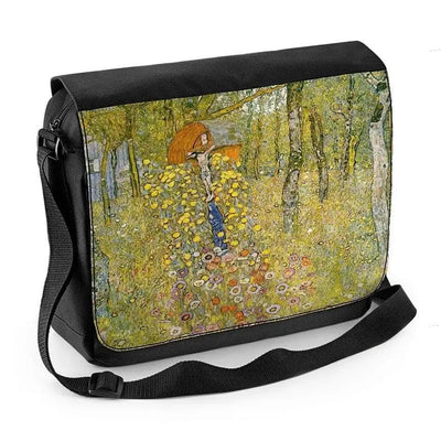 Gustav Klimt Farm Garden with Crucifix Laptop Messenger Bag