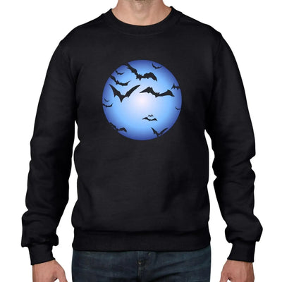 Halloween Bats and Full Moon Men's Sweatshirt Jumper XXL