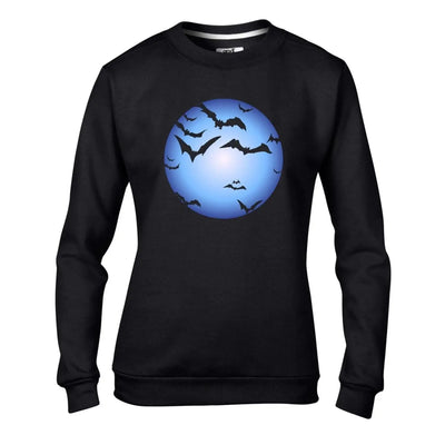 Halloween Bats and Full Moon Women's Sweatshirt Jumper XXL