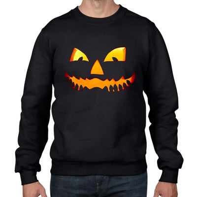 Halloween Pumpkin Face Men's Sweatshirt Jumper XL