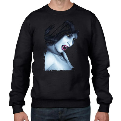 Halloween Vampire Girl Men's Sweatshirt Jumper XL