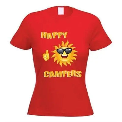 Happy Campers Women's T-Shirt L / Red