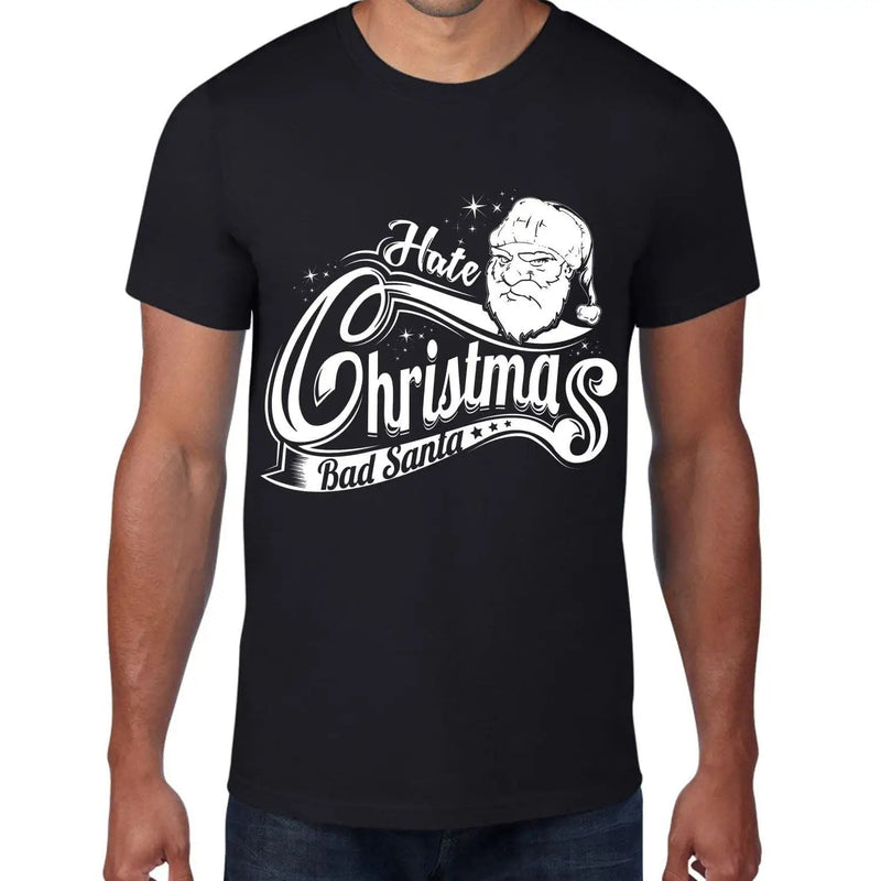 Hate Christmas Bad Santa Claus Bah Humbug Men&