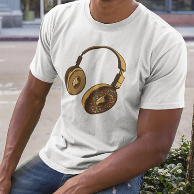 Headphone Donut DJ Men's T-Shirt