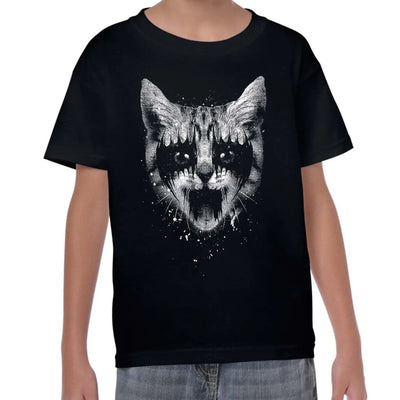 Heavy Metal Pussy Cat Children's T-Shirt 7-8
