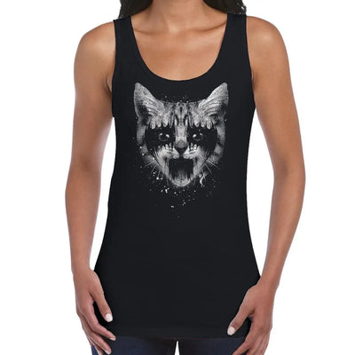 Heavy Metal Pussy Cat Women's Tank Vest Top M