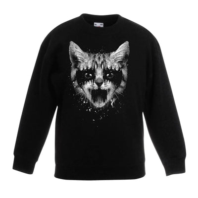 Heavy Metal Pussycat Children's Unisex Sweatshirt Jumper 12-13