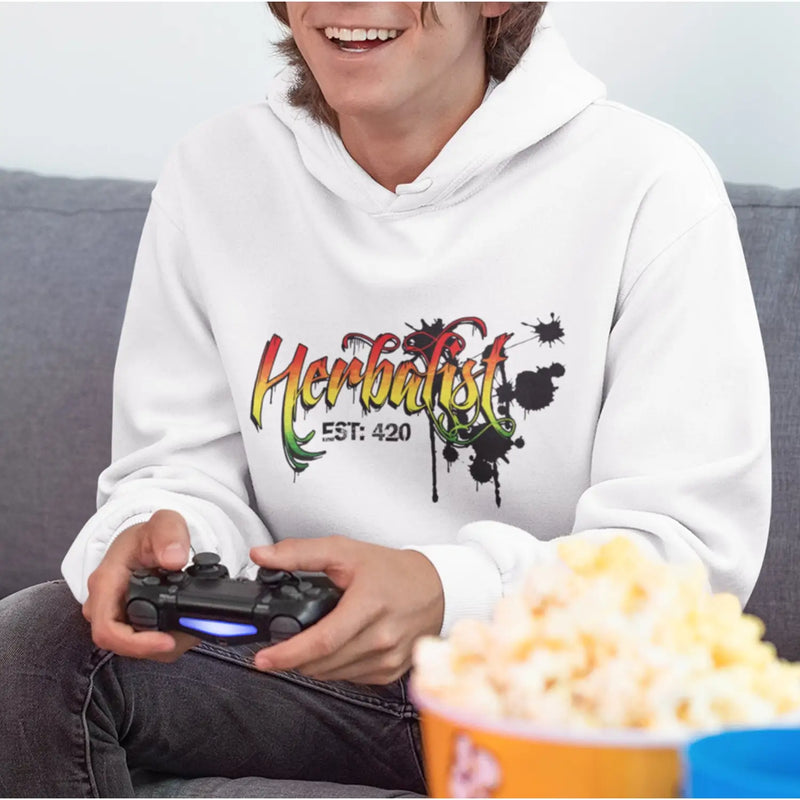 Herbalist 420 Cannabis Men’s Pouch Pocket Hoodie Hooded