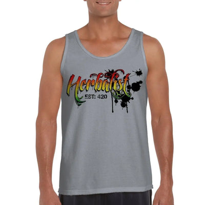 Herbalist Cannabis Men's Tank Vest Top