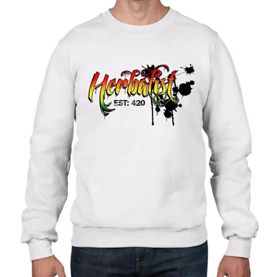 Herbalist Reggae Men's Sweatshirt Jumper M / White