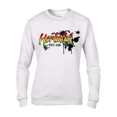Herbalist Reggae Women's Sweatshirt Jumper XXL / White