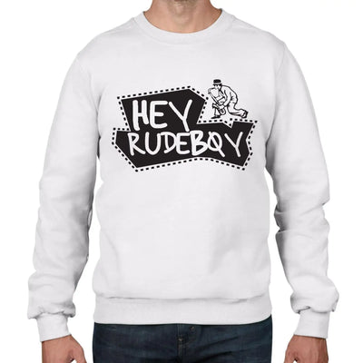 Hey Rudeboy Ska Men's Sweatshirt Jumper M / White