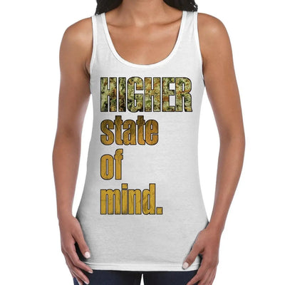 Higher State Of Mind Cannabis Large Print Women's Vest Tank Top XL