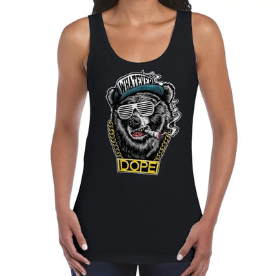 Hip Hop Bear Women's Tank Vest Top S / Black