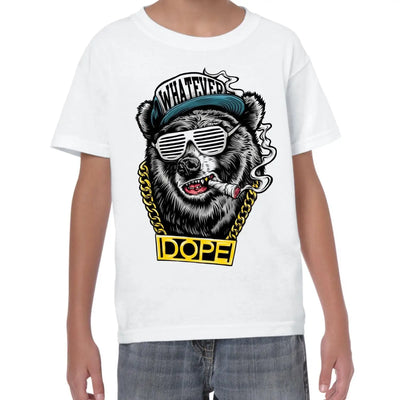 Hip Hop Dope Bear Children's T-Shirt 11-12