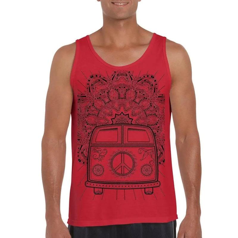 Hippie Van VW Camper Large Print Men&