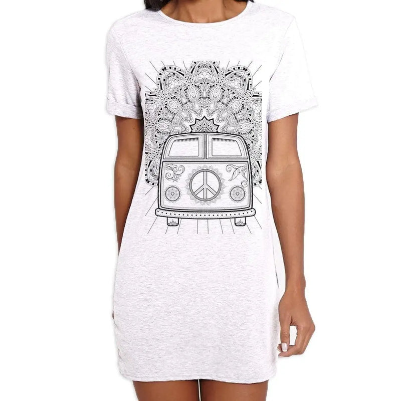 Hippie Van VW Camper Large Print Women&