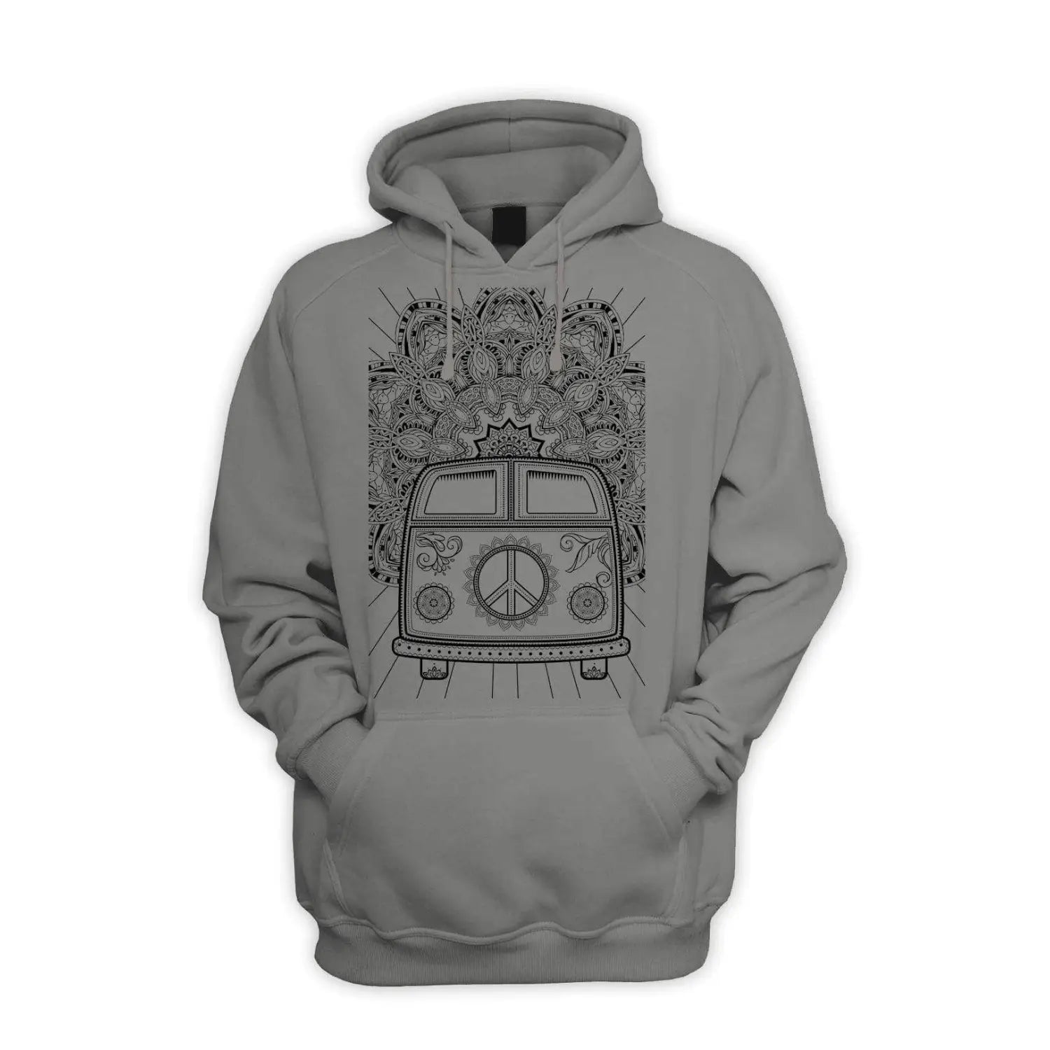 Hippie Van VW Camper Men s Pouch Pocket Hoodie Hooded Sweatshirt Tribal T Shirts