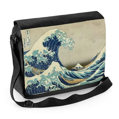 Hokusai The Great Wave off Kanagawa Laptop Messenger Bag
