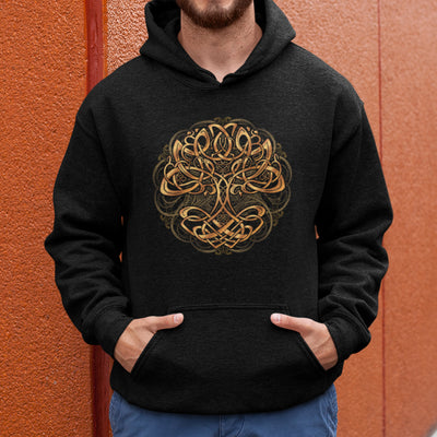 Yggdrasil Tree of Life Pullover Pouch Pocket Hoodie - Pagan Norse Viking