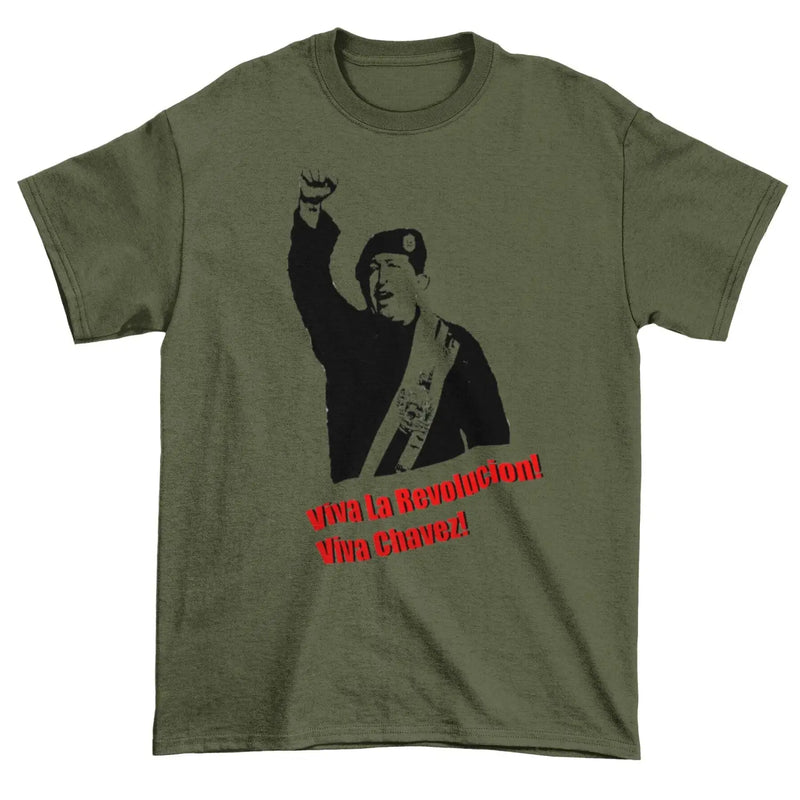 Hugo Chavez T-Shirt XL / Khaki