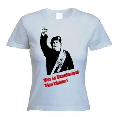 Hugo Chavez Womens T-Shirt M / Light Grey