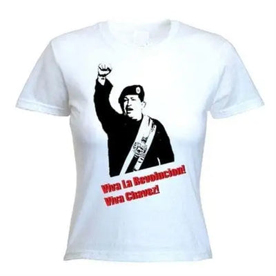 Hugo Chavez Womens T-Shirt M / White
