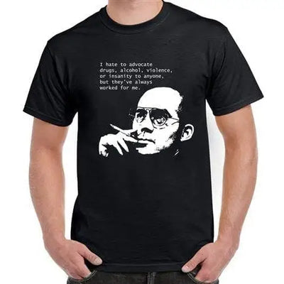 Hunter S Thompson Drugs Quote Men's T-Shirt