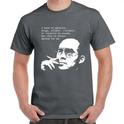 Hunter S Thompson Drugs Quote Men's T-Shirt